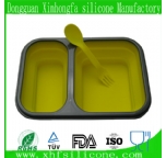2 parts silicone lunch box