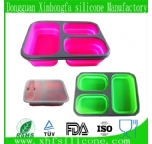 3 parts silicone lunch box