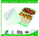 2 parts silicone lunch box
